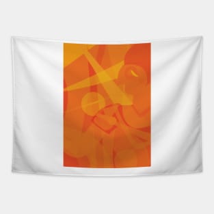 Orange Picasso Tapestry