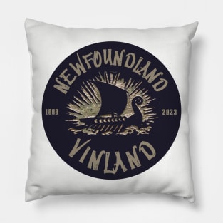 NEWFOUNDLAND T-Shirt VIKING VINLAND HOLIDAY T-SHIRT 1000 2023 Pillow