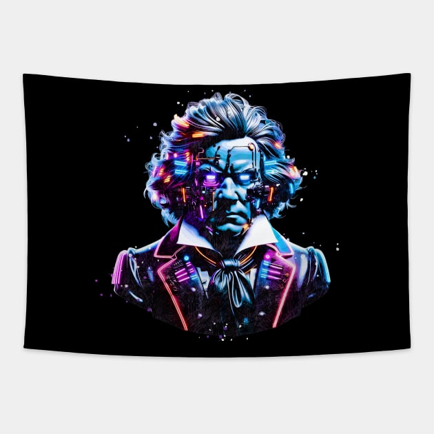 Beethoven 2077 Tapestry by 3Zetas Digital Creations