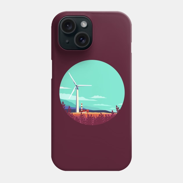 wind turbine energy Phone Case by ozant