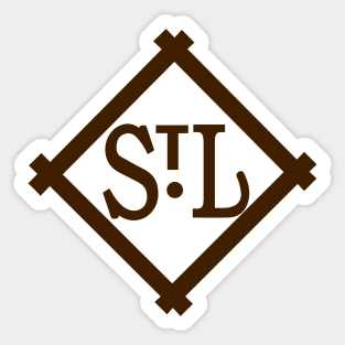 St. Louis Cardinals Est. 1892 - Black & White Oval Sticker at