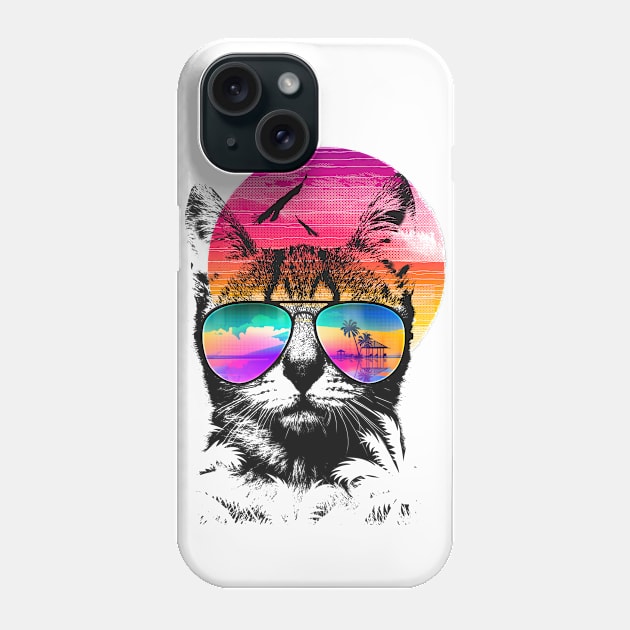 Summer Cat Phone Case by clingcling