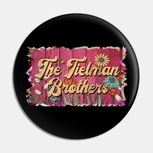 Classic Tielman Personalized Flowers Proud Name Pin