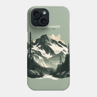 Mount rainier National Park Phone Case