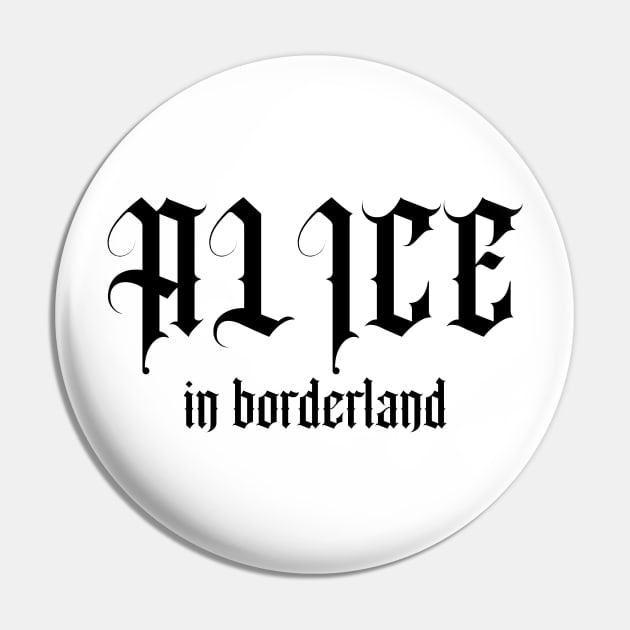 Alice in borderland title black Pin by CERA23
