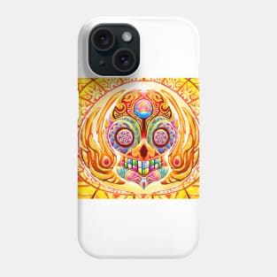 Golden Day of the Dead Skull Phone Case