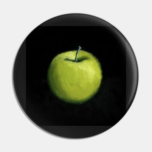 Green Apple Still Life Pin