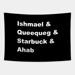 Moby Dick - Ishmael & Queequeg & Starbuck & Ahab Tapestry