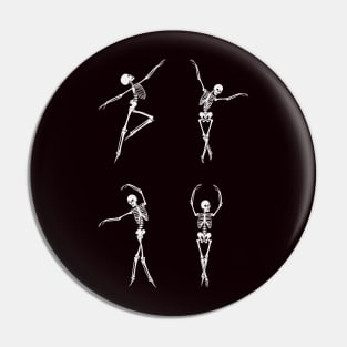 Ballerina Skeletons fall design Pin