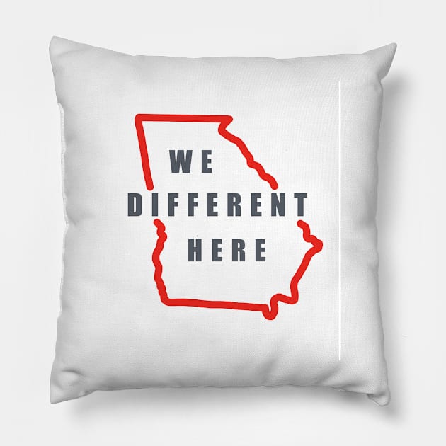 Georgia "We Different Here" Kirby Smart Halftime Speech Pillow by Kangavark