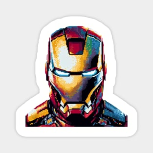 Pixel Ironman Iron Man Retro Ni Magnet