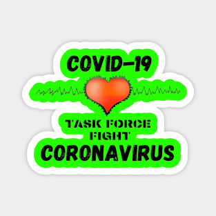 Lets Fight Coronavirus Magnet