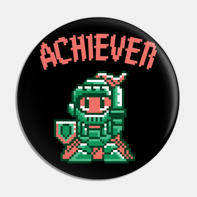 Achiever Gamer! Knight! pixels Pin by Johan13