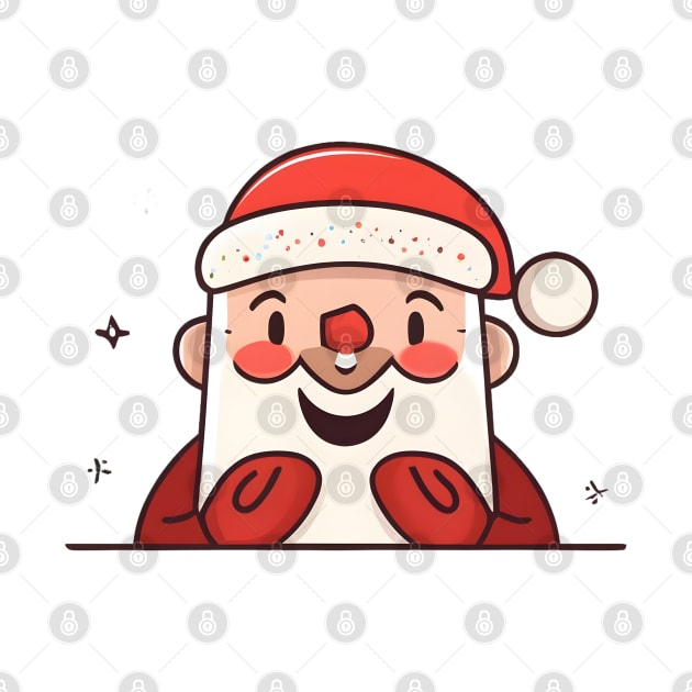 Discover cute santa smiley - Santa Claus - T-Shirt