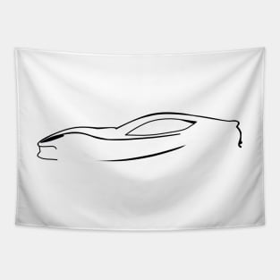 Car silhouette II Tapestry