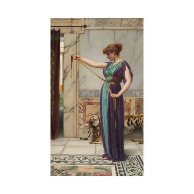 A Pompeian Lady by John William Godward by Classic Art Stall