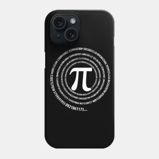 Pi Sign Sequence Spiral Design Phone Case