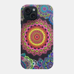 Cold and warm mandala Phone Case