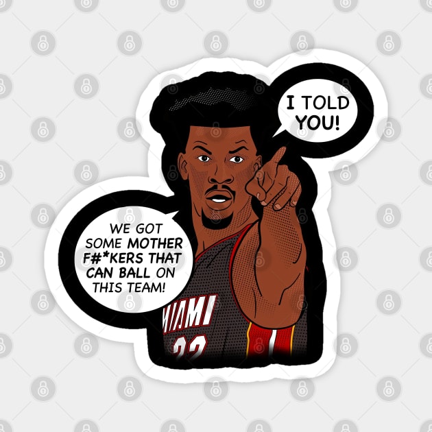 Miami heat goat 22 Magnet by mynamekian