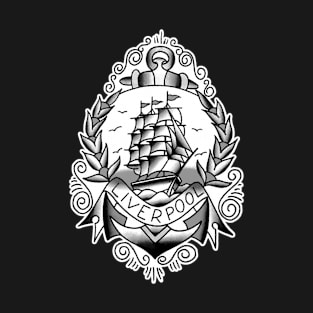 Liverpool Ship Tattoo Design T-Shirt