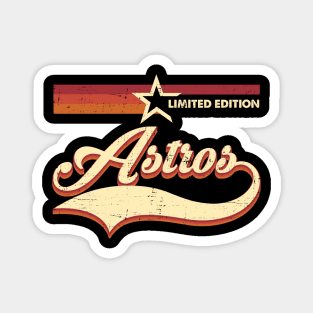 Vintage Astros Retro Style 70s 80s First Name Magnet