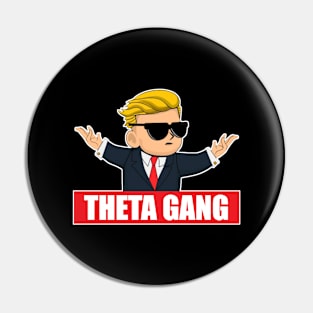 Theta Gang - Diamond Hands - Wallstreetbets Reddit WSB Stock Market Pin