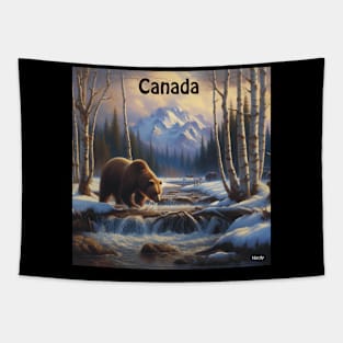 Canada Grizzly . Tapestry