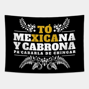 toxica y cabrona wht Tapestry