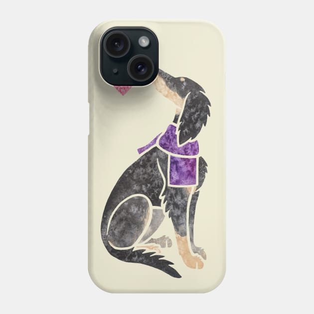 Watercolour Saluki (black and tan) Phone Case by animalartbyjess