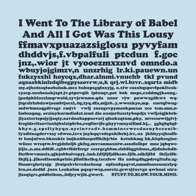 Library of Babel Souvenir by Stuff To Blow Your Mind