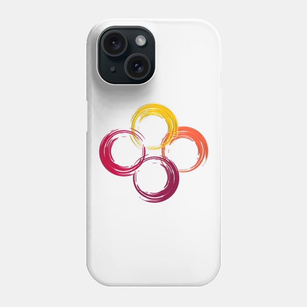 Energy Circle. Design with Vibrant Colors Phone Case by Lighttera