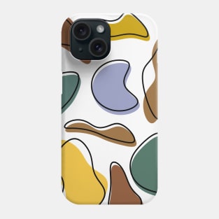 Abstract Shapes And Lines Pattern Phone Case