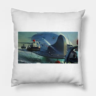 Space cruise ship Pillow