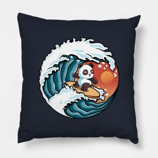 Surfing Panda - Sports Pillow