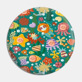 Ocean Life Of Sea Creatures Pin