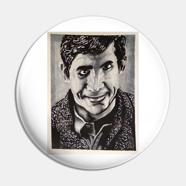 Psycho - "Wouldn't Hurt A Fly" Norman Bates portrait (original) Pin by StagArtStudios