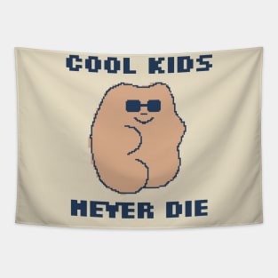 Cool Kids Never Die - 8bit Pixel Art Tapestry