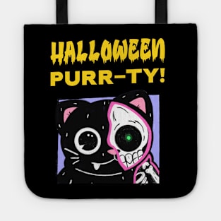 Spooky Halloween Cat Tote