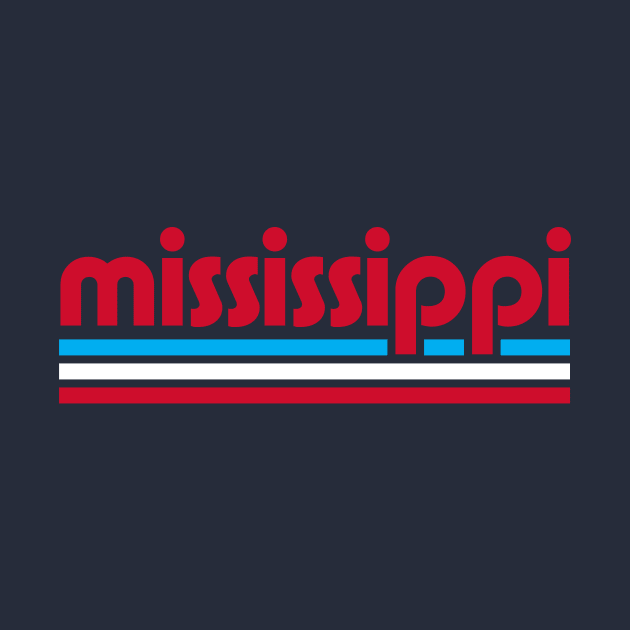 Retro Mississippi Stripes by Now Boarding