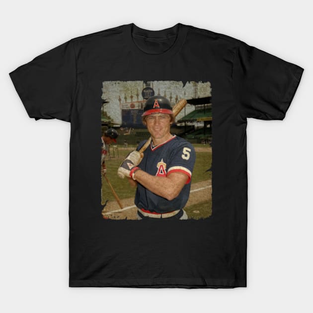 Dealova Brian Downing in Los Angeles Angels of Anaheim Women's T-Shirt