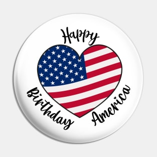 happy birthday America Pin