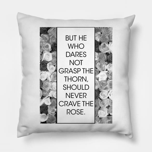 Thorn x Rose Pillow by DigitalVeil