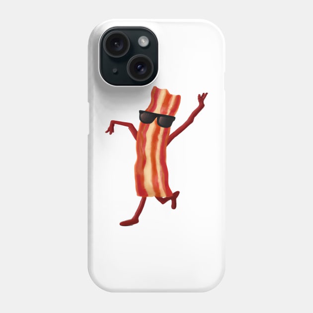 Happy bacon Phone Case by valsevent