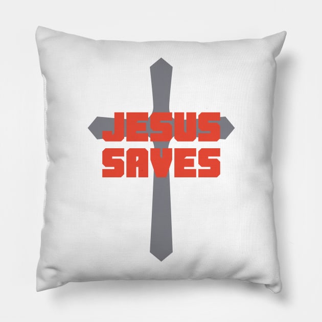Jesus Saves | Christian Pillow by ChristianLifeApparel