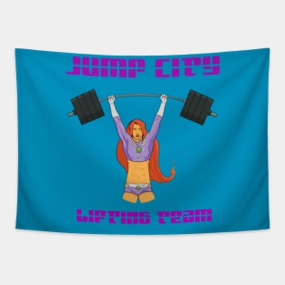 Jump City Lifting Team Tapestry