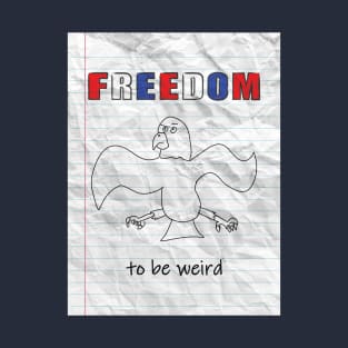 Funny Crumpled Paper Freedom T-Shirt