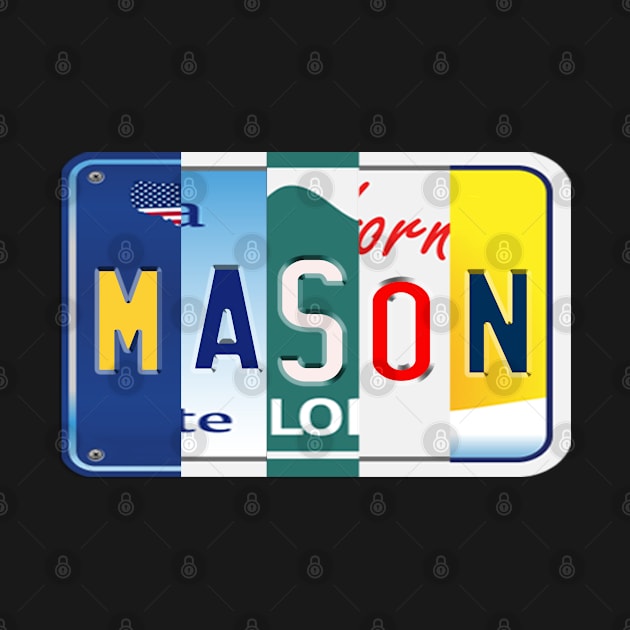 Mason Gift - License Plate Design by StudioElla