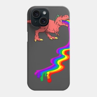 T-Rex Rainblow chunks Phone Case