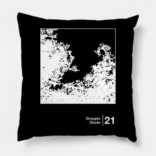 Grouper / Minimalist Graphic Artwork Design Pillow