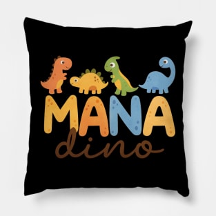 Mama Dino Family Matching Cute Dinosaur Kids Design Pillow